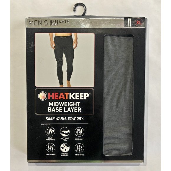 HeatKeep Other - HeatKeep Midweight Base Layer Pants Gray XL